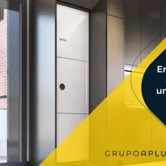 Unidad exterior de aerotermia junto a una fachada de ladrillo. Texto: "Errores comunes al dimensionar una aerotermia y cómo evitarlos".