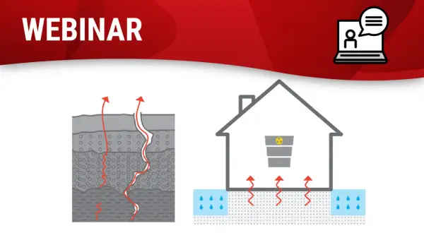 Webinar sobre cómo el gas radón puede infiltrarse en tu hogar desde el subsuelo.